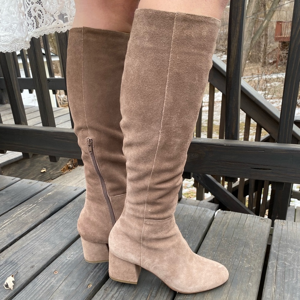 Tan Knee-High Women's Boots